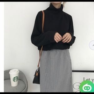 Black Turtleneck Sweater
